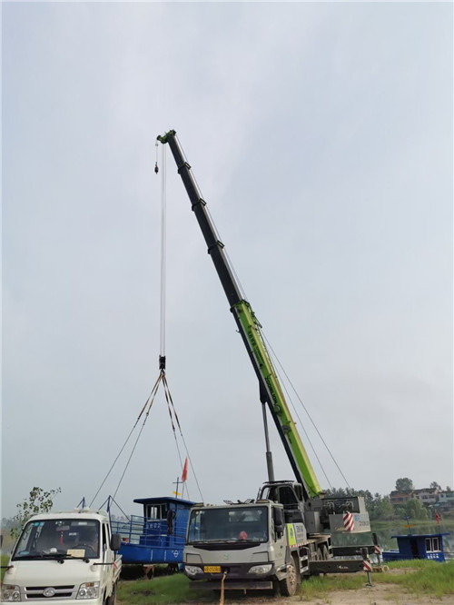 瑞安市桥梁建设吊装案例